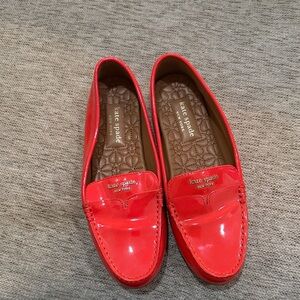 Kate Spade Glossy Red Flats
